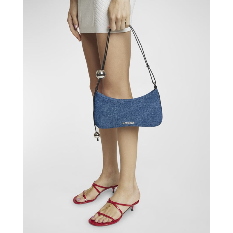 Bolsa Shoulder Le Bisou Perle Denim