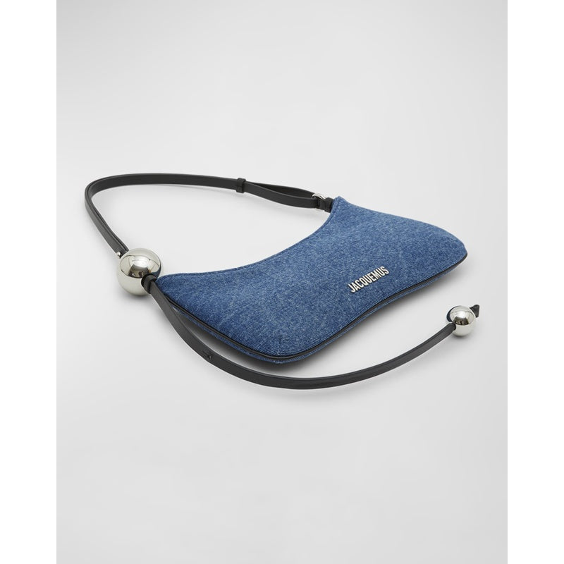 Bolsa Shoulder Le Bisou Perle Denim