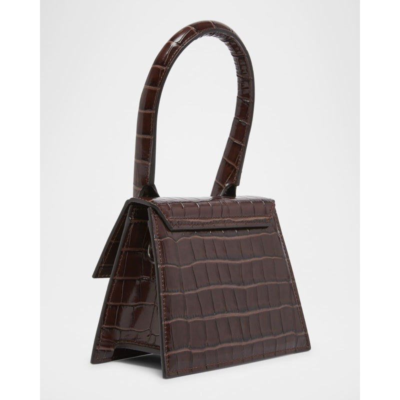 Bolsa Handle Le Chiquito Moyen Croc-Embossed