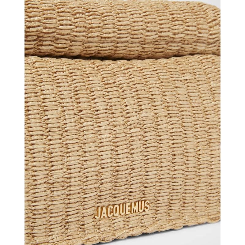 Bolsa Beach La Pochette Rond Raffia