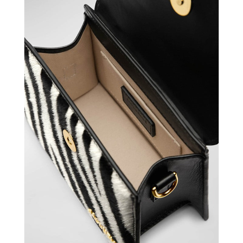 Bolsa Handle Le Chiquito Noeud Zebra Printed