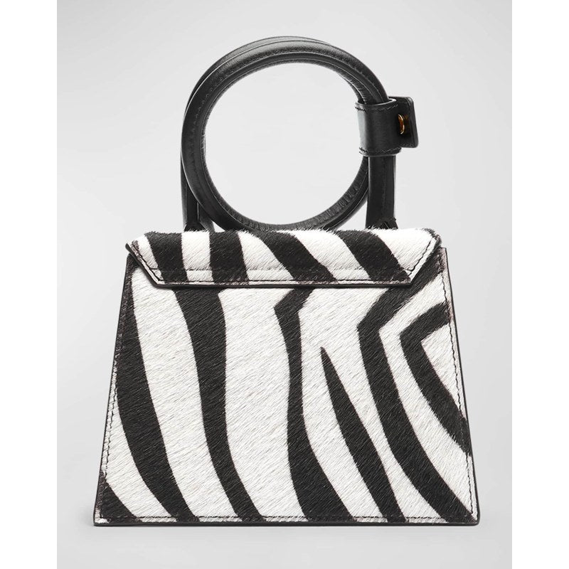 Bolsa Handle Le Chiquito Noeud Zebra Printed
