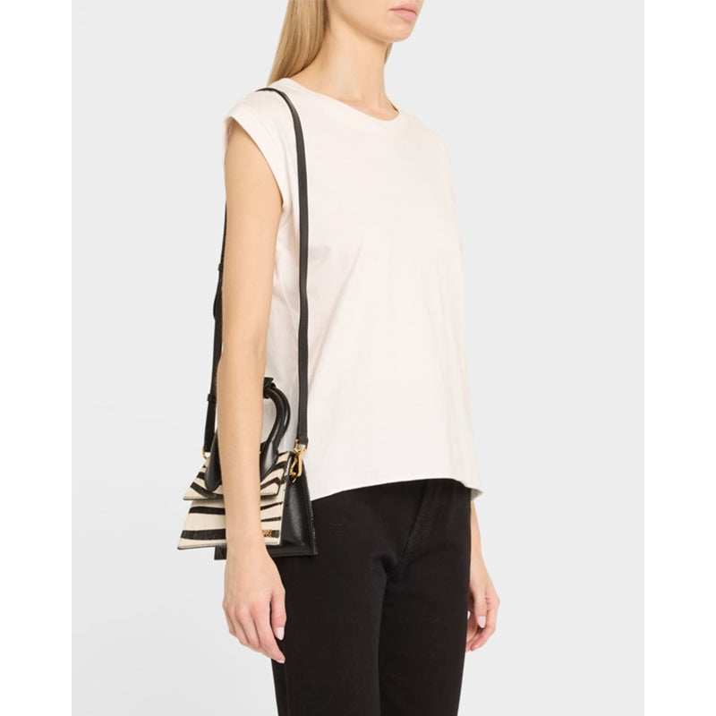 Bolsa Handle Le Chiquito Noeud Zebra Printed