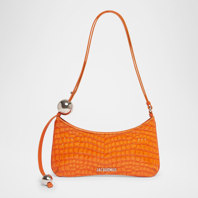 Bolsa Shoulder Le Bisou Perle Patent Croc-Embossed - Mercado de Luxo - O Maior E-Commerce de Bens, Produtos e Serviços de Luxo do Brasil.