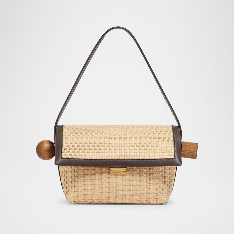 Bolsa Beach Le Rond Geometric Raffia - Mercado de Luxo - O Maior E-Commerce de Bens, Produtos e Serviços de Luxo do Brasil.