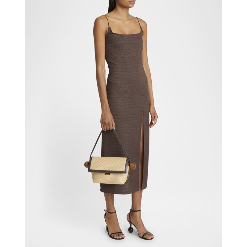 Bolsa Beach Le Rond Geometric Raffia
