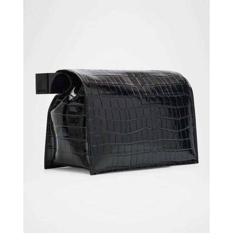 Bolsa Clutch La Pochette Rond Croc-Embossed