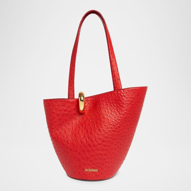 Bolsa Shopper Le Bambola Moyen Ostrich-Embossed - Mercado de Luxo - O Maior E-Commerce de Bens, Produtos e Serviços de Luxo do Brasil.
