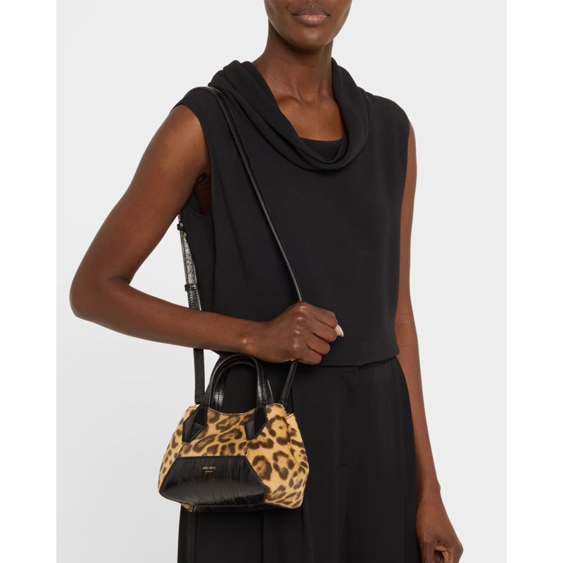Bolsa Shopper XS Diamond Leopard Calf Hair