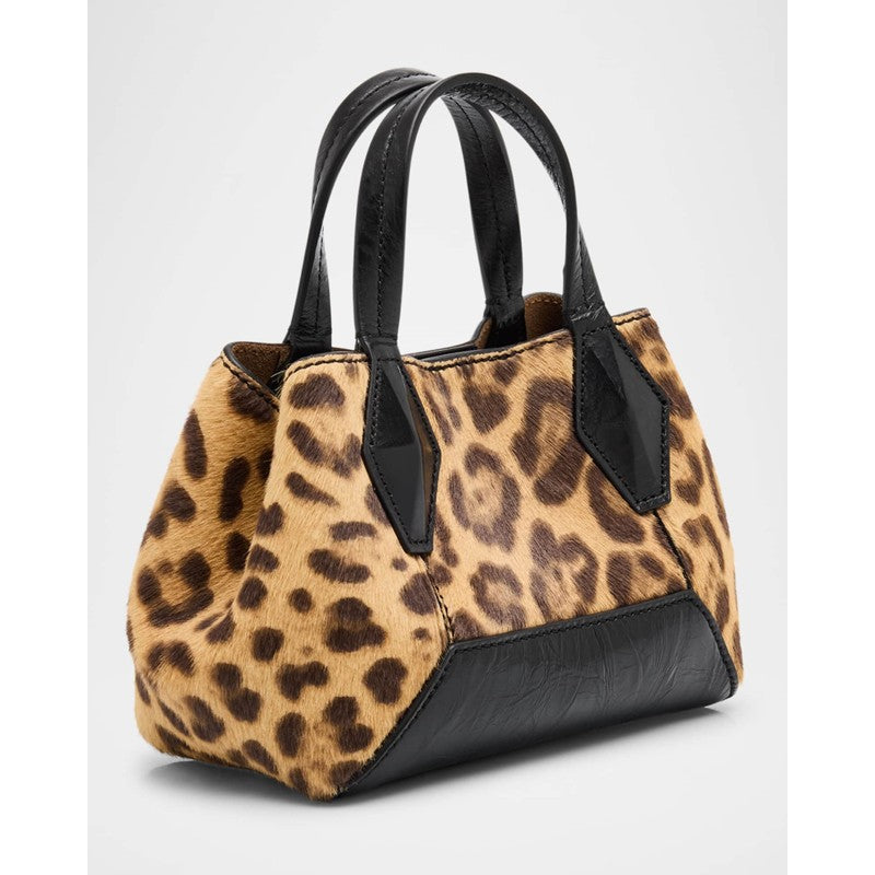 Bolsa Shopper XS Diamond Leopard Calf Hair