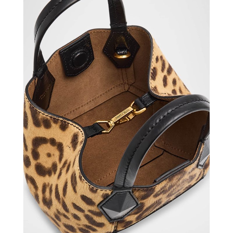 Bolsa Shopper XS Diamond Leopard Calf Hair