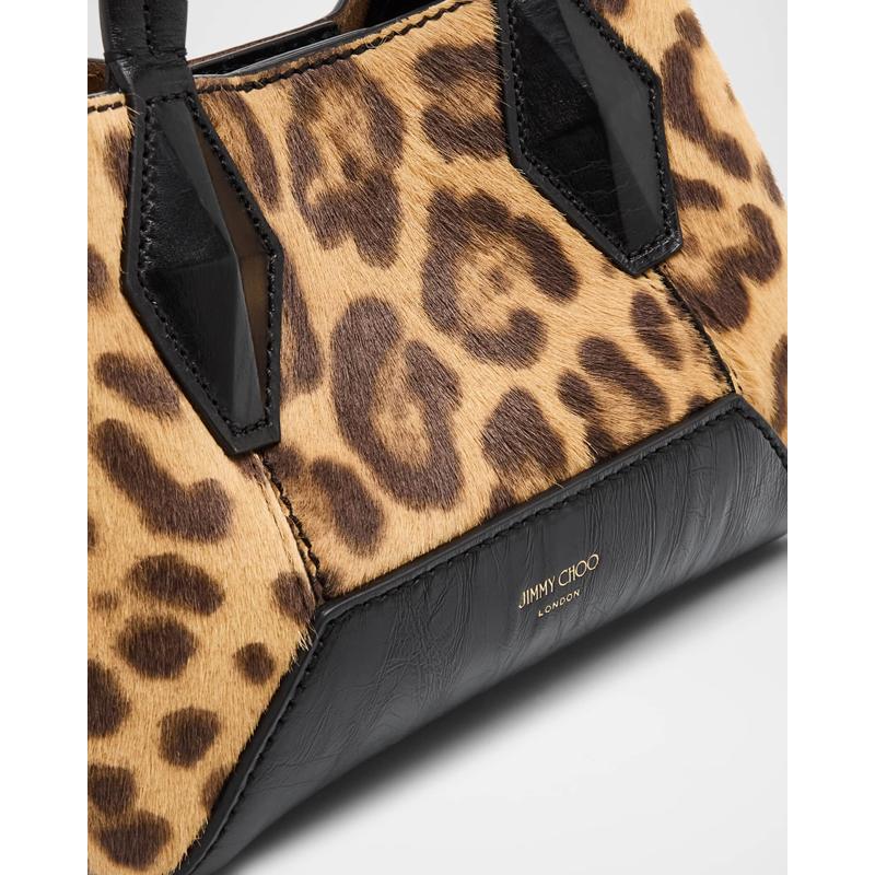 Bolsa Shopper XS Diamond Leopard Calf Hair