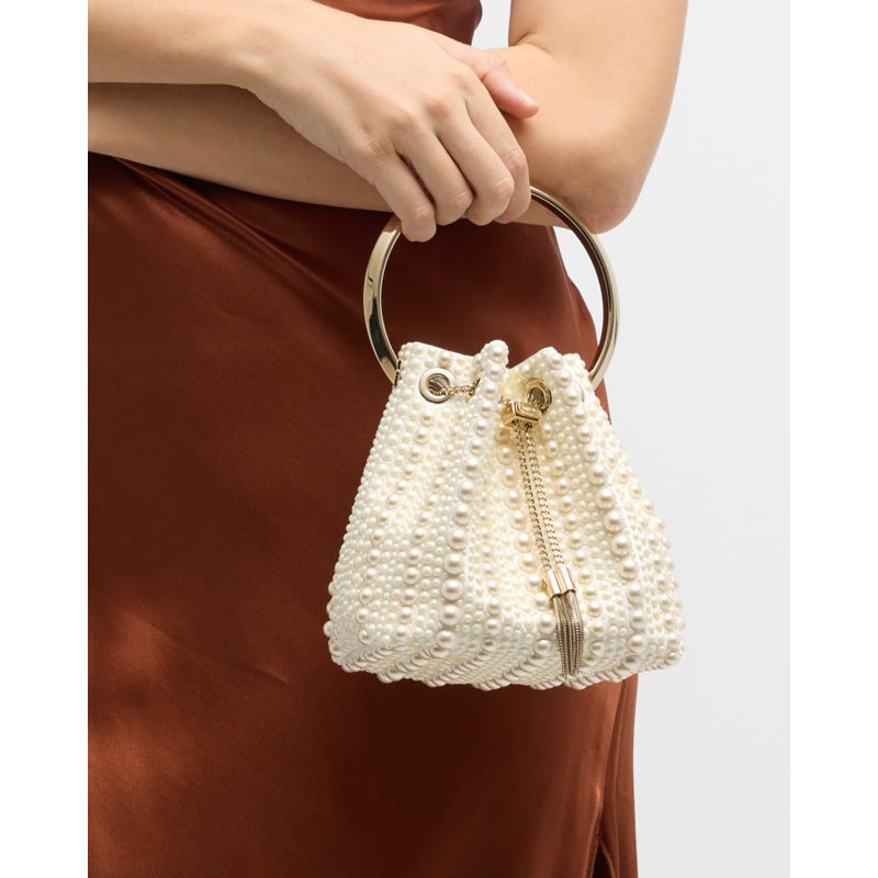 Bolsa Bucket Bon Bon Pearly Satin