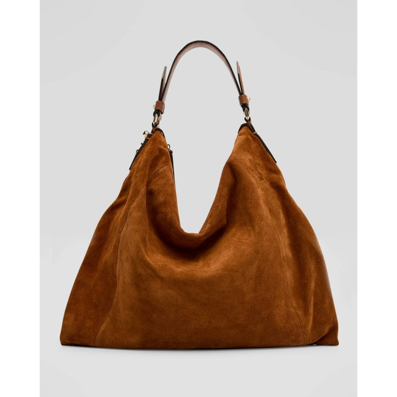 Bolsa Shoulder Ana Zip Suede