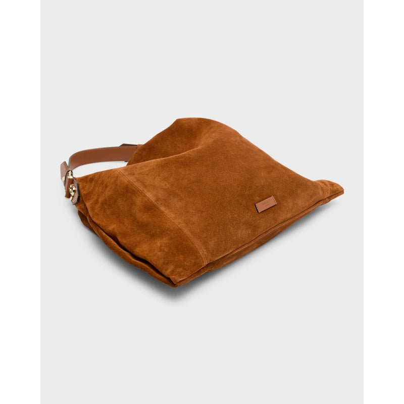 Bolsa Shoulder Ana Zip Suede