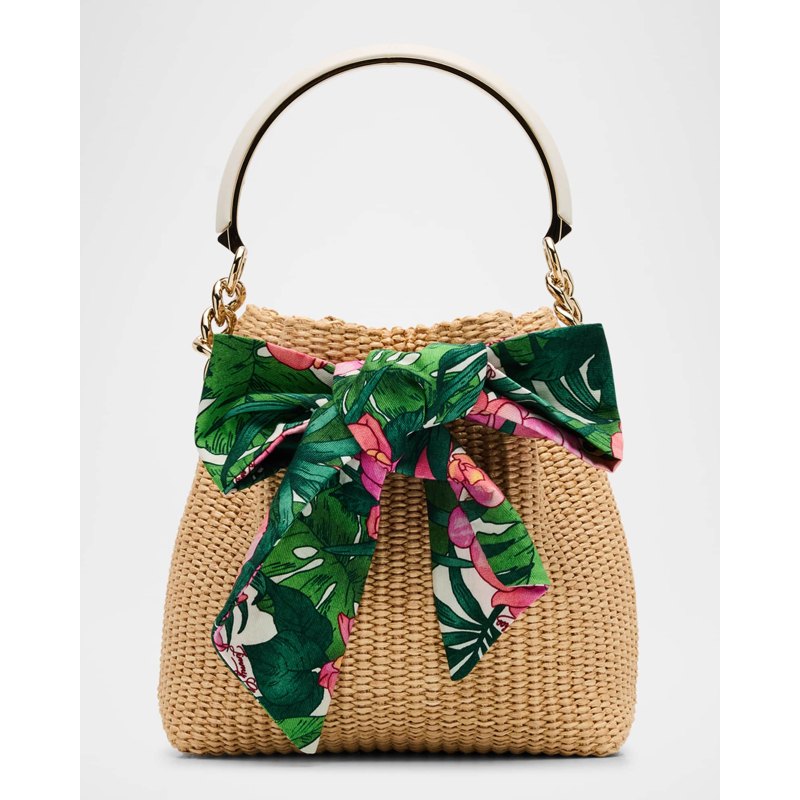 Bolsa Beach Bon Bon Drawstring Raffia