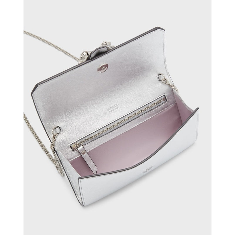 Bolsa Wallet Madeline Mini Metallic Crystal with Chain