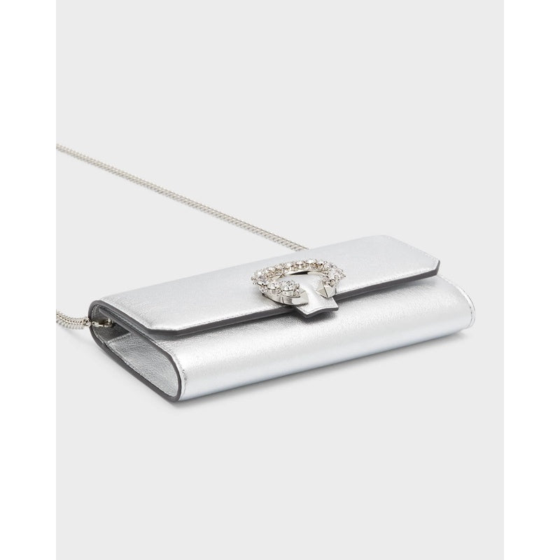 Bolsa Wallet Madeline Mini Metallic Crystal with Chain