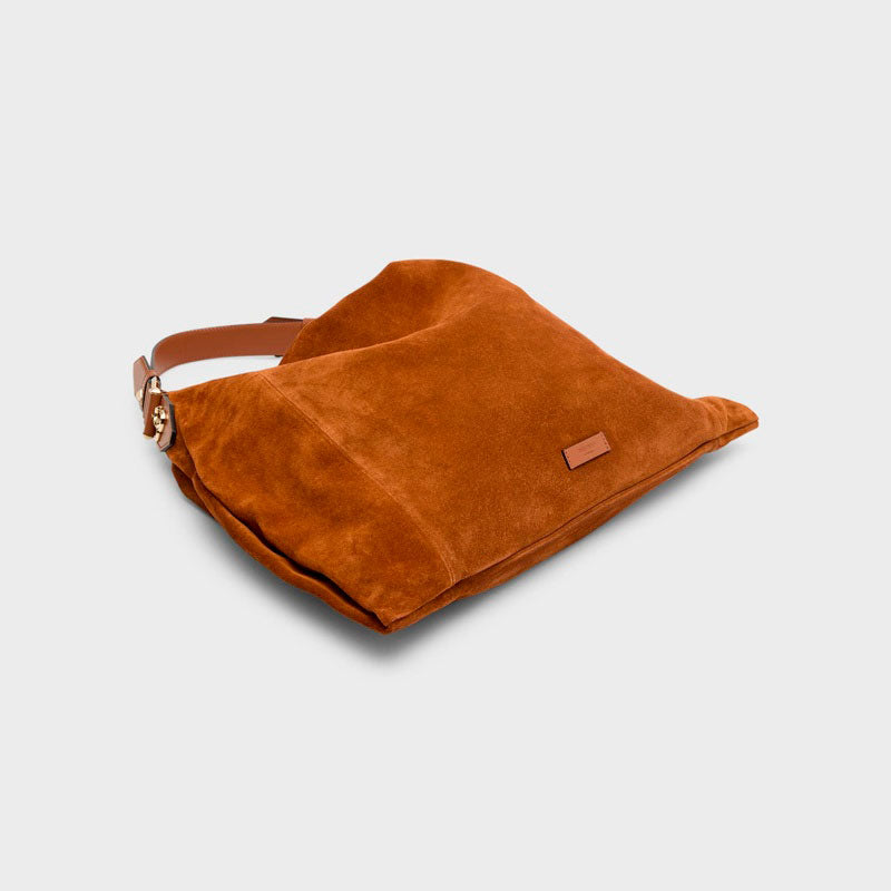 Bolsa Shoulder Ana Zip Suede - Mercado de Luxo - O Maior E-Commerce de Bens, Produtos e Serviços de Luxo do Brasil.