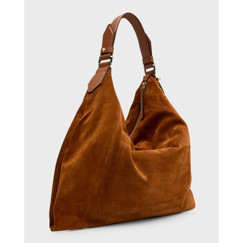 Bolsa Shoulder Ana Zip Suede