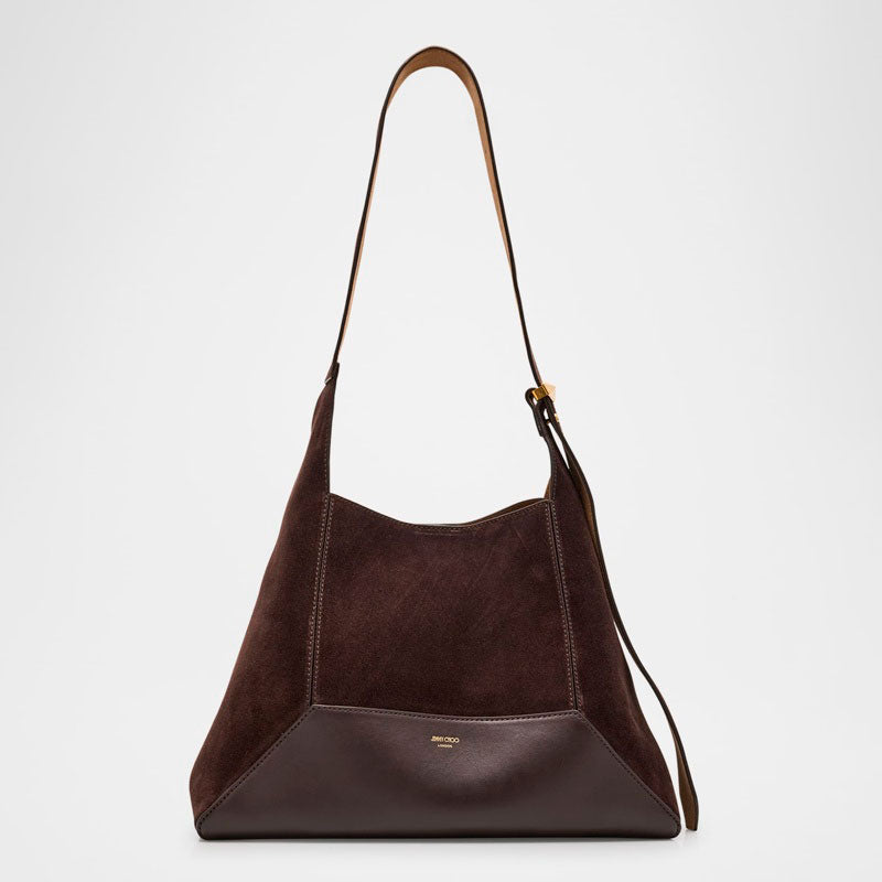 Bolsa Shoulder Medium Diamond Brown Suede - Mercado de Luxo - O Maior E-Commerce de Bens, Produtos e Serviços de Luxo do Brasil.