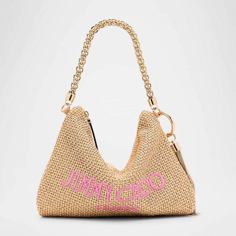 Bolsa Shoulder Callie London Metallic Raffia - Mercado de Luxo - O Maior E-Commerce de Bens, Produtos e Serviços de Luxo do Brasil.