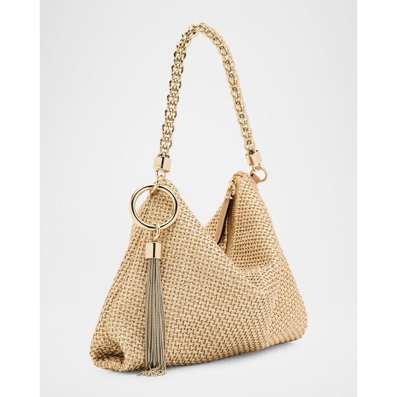 Bolsa Shoulder Callie London Metallic Raffia