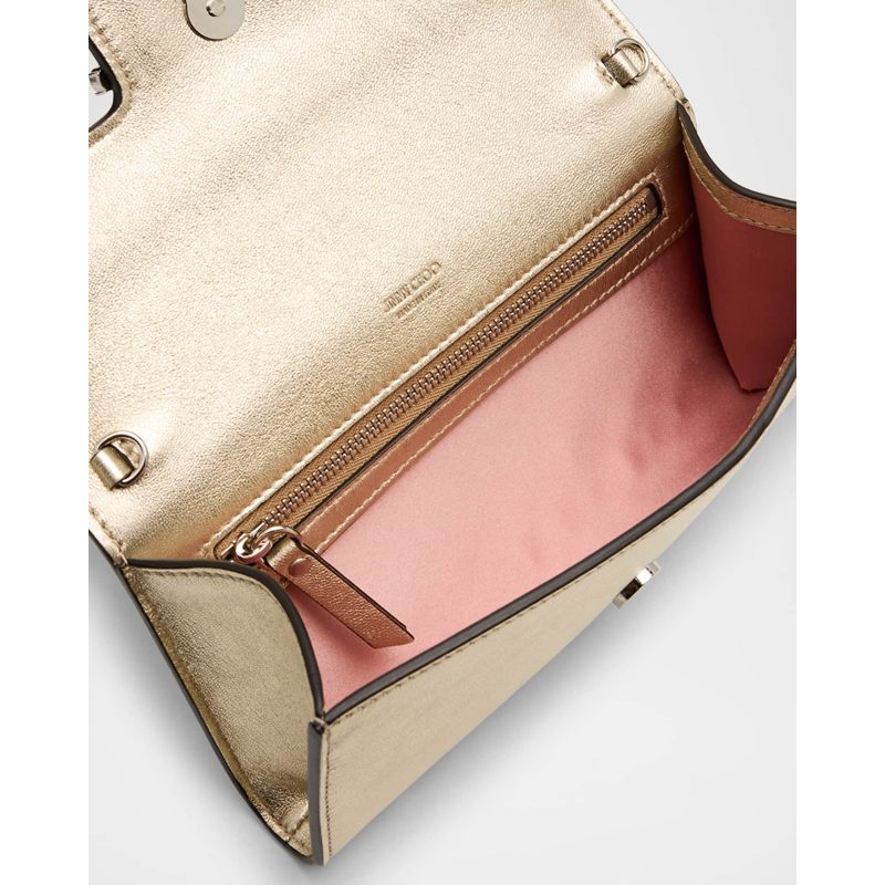 Bolsa Clutch Bing Crystal Metallic