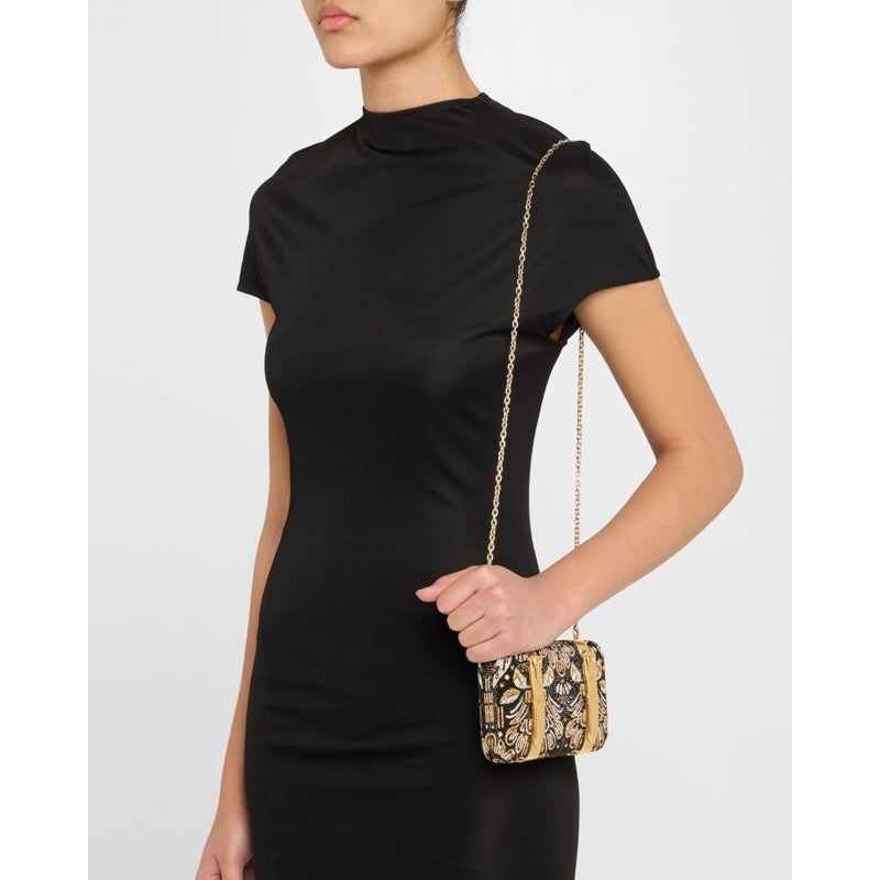 Bolsa Clutch Valise Voyage Crystal