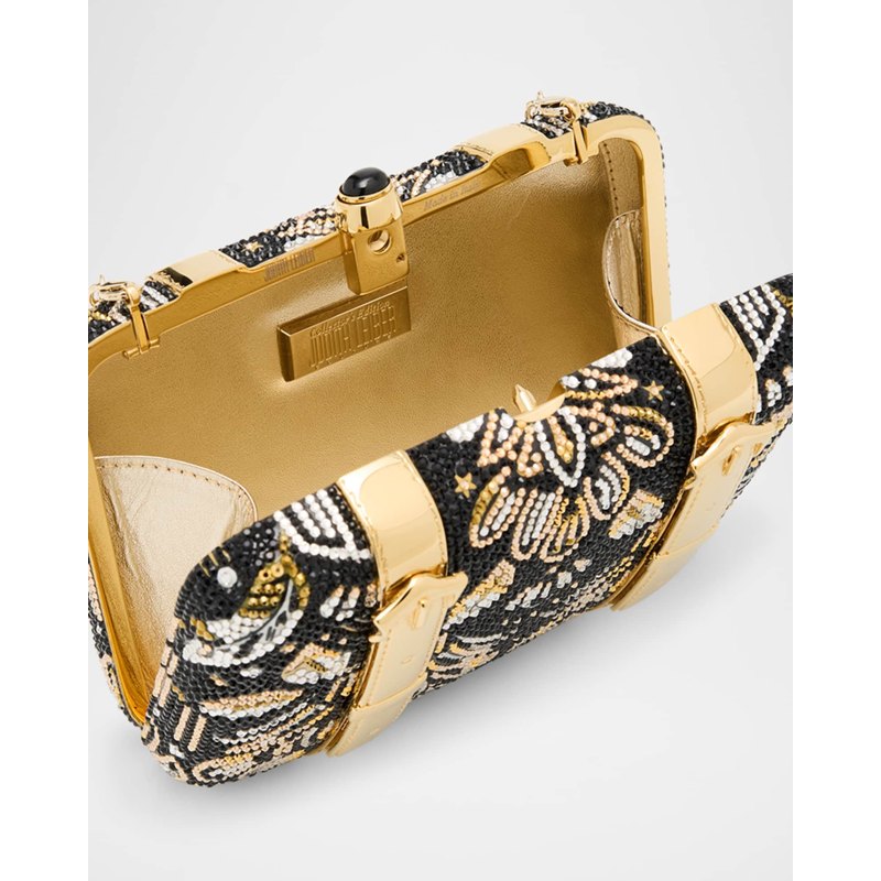 Bolsa Clutch Valise Voyage Crystal