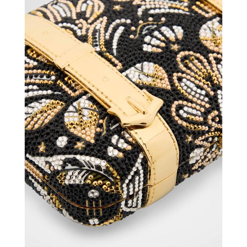 Bolsa Clutch Valise Voyage Crystal