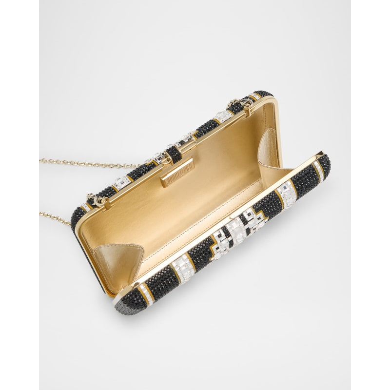 Bolsa Clutch Lattice Crystal Slim