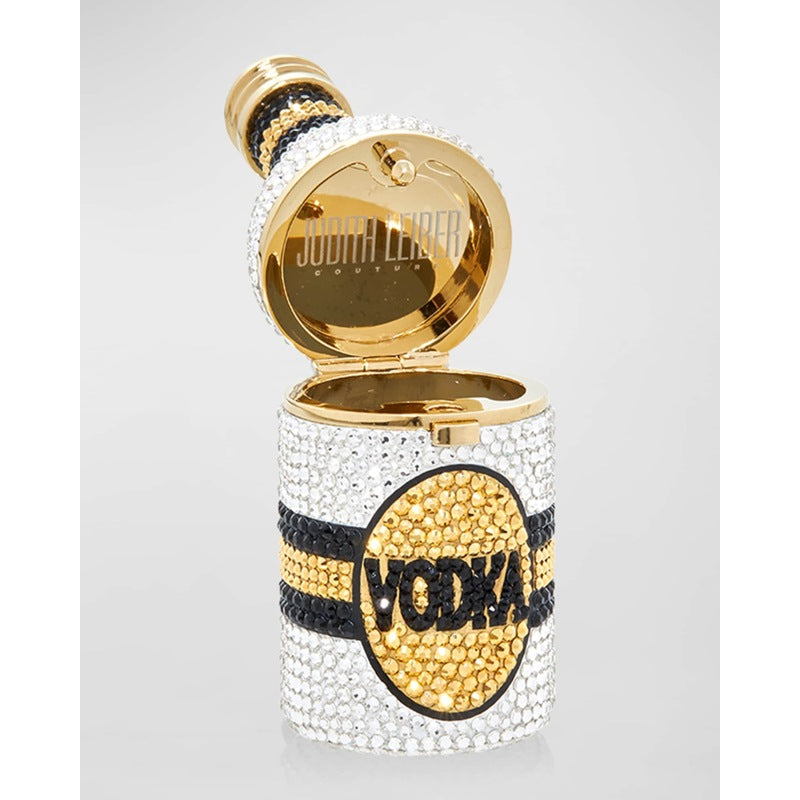 Bolsa Clutch Mini Vodka Bottle Crystal Pillbox