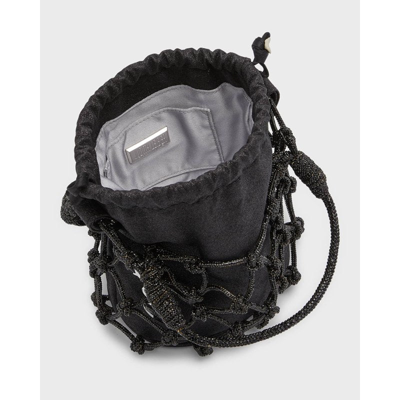Bolsa Bucket Sparkle Crystal Net