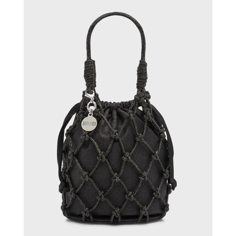Bolsa Bucket Sparkle Crystal Net