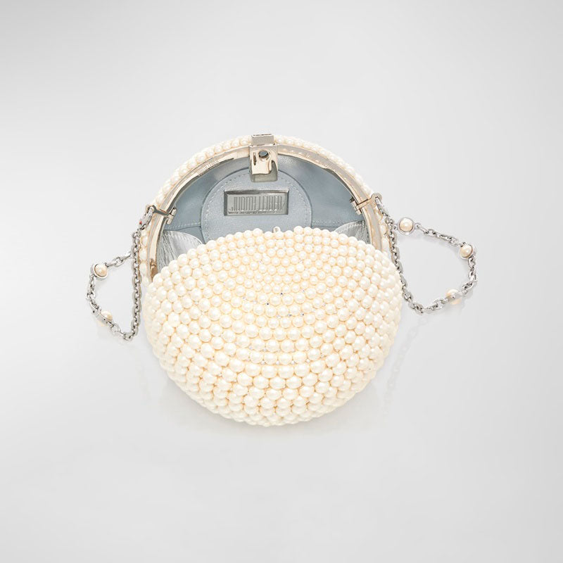Bolsa Clutch Sphere Pearly Minaudiere - Mercado de Luxo - O Maior E-Commerce de Bens, Produtos e Serviços de Luxo do Brasil.