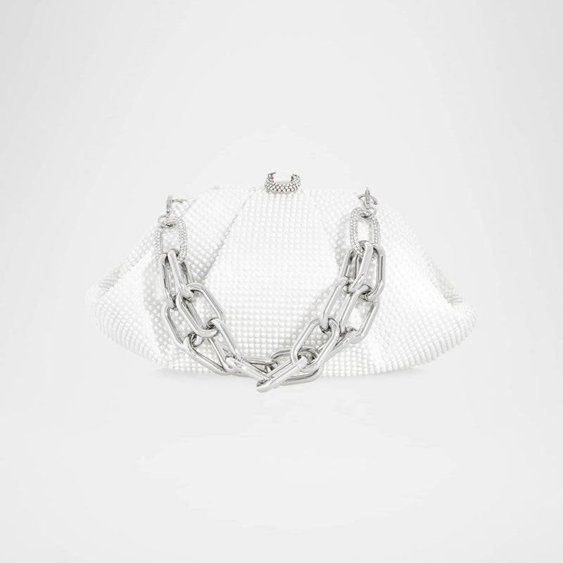 Bolsa Handle Gemma Pearly Rhinestone - Mercado de Luxo - O Maior E-Commerce de Bens, Produtos e Serviços de Luxo do Brasil.