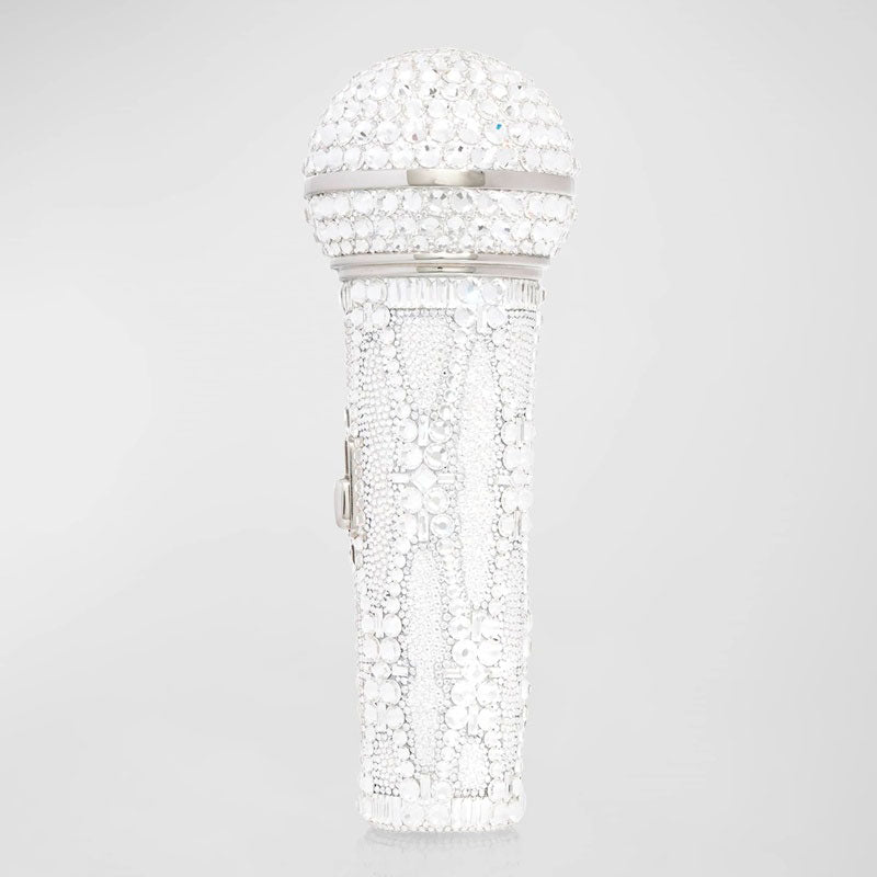 Bolsa Clutch Microphone Crystal with Chain Strap - Mercado de Luxo - O Maior E-Commerce de Bens, Produtos e Serviços de Luxo do Brasil.