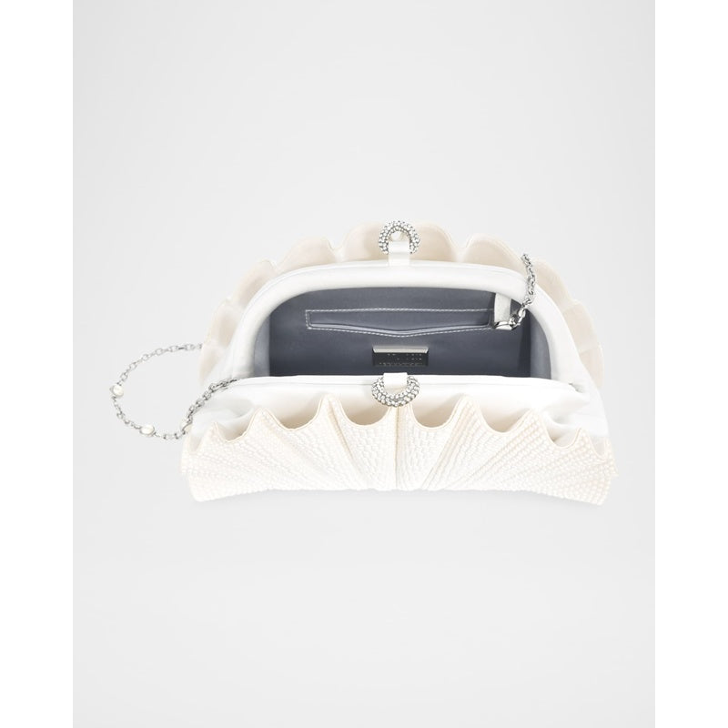 Bolsa Clutch Origami Pearly Embellished Fan