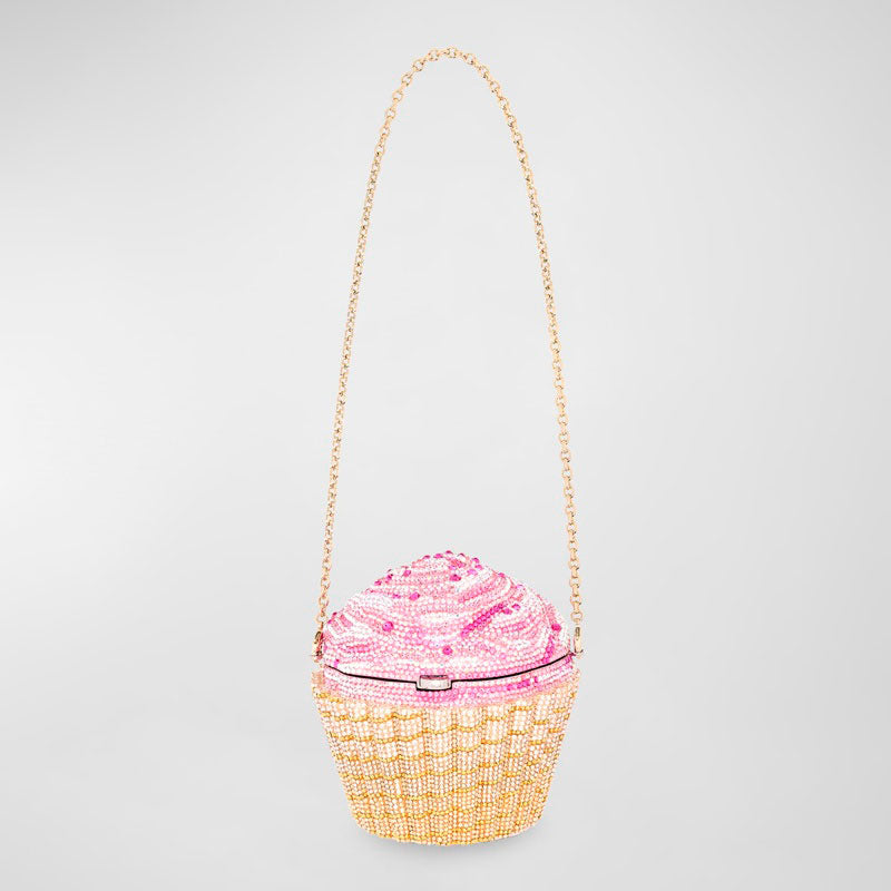 Bolsa Clutch Strawberry Cupcake Crystal Minaudiere - Mercado de Luxo - O Maior E-Commerce de Bens, Produtos e Serviços de Luxo do Brasil.