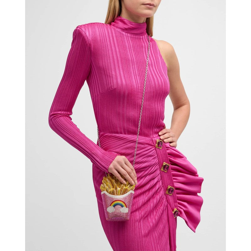 Bolsa Clutch French Fries Rainbow