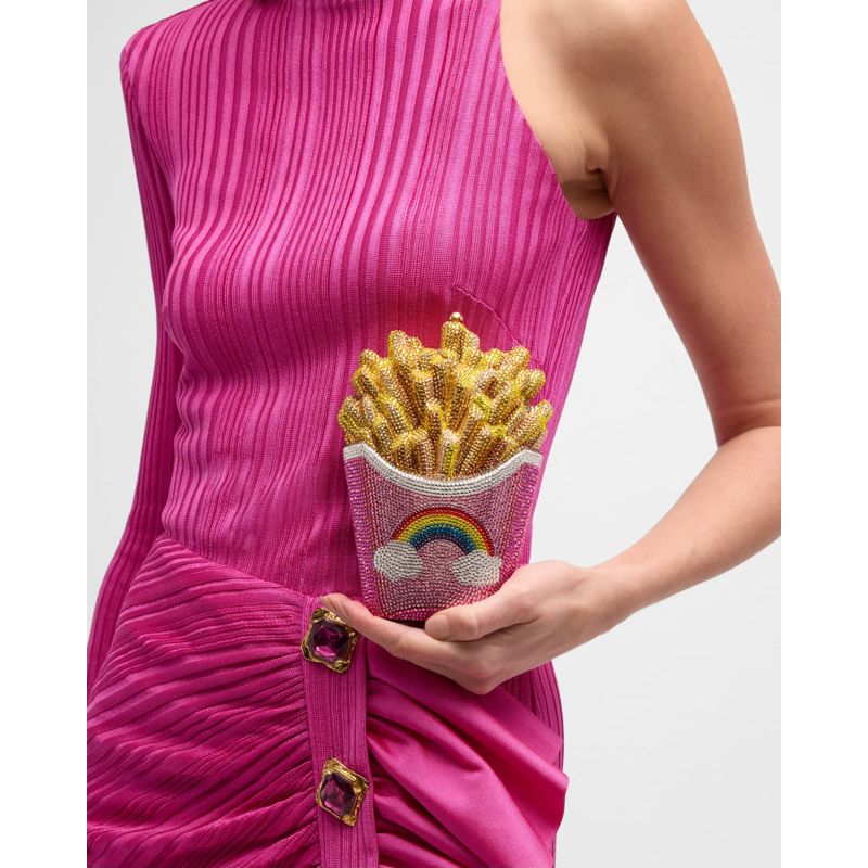 Bolsa Clutch French Fries Rainbow