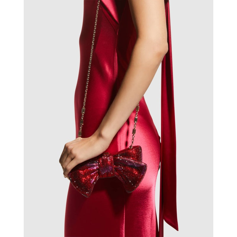Bolsa Clutch Crystal Bow