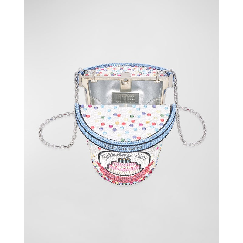 Bolsa Clutch Ice Cream Pint Crystal Minaudiere