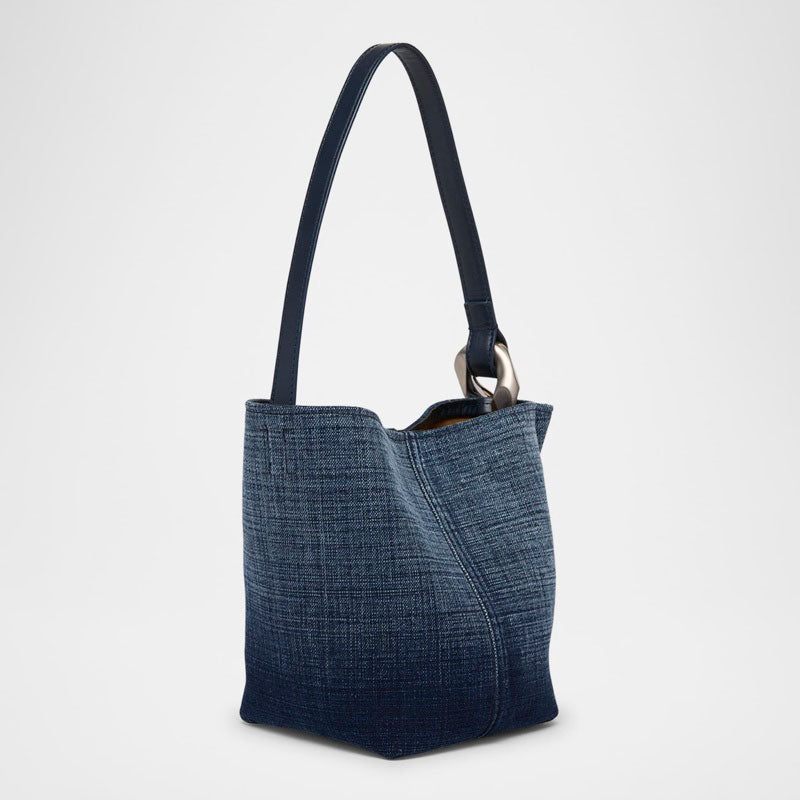 Bolsa Bucket Corner Small Acid Wash Denim - Mercado de Luxo - O Maior E-Commerce de Bens, Produtos e Serviços de Luxo do Brasil.