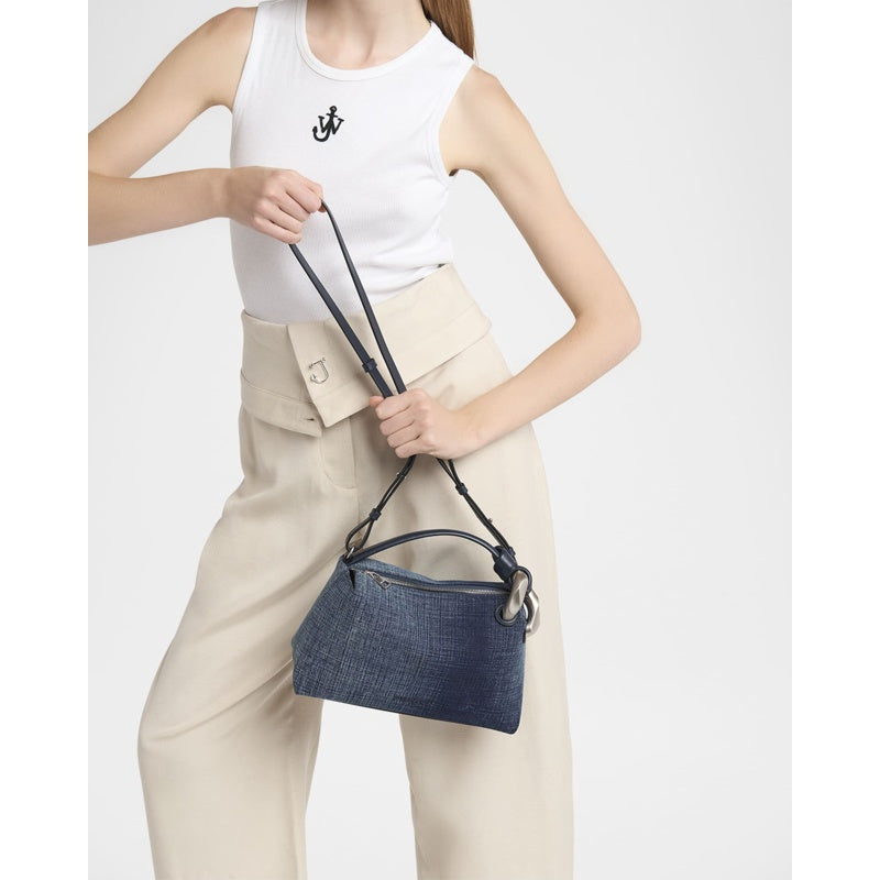 Bolsa Crossbody Corner Acid Wash Denim