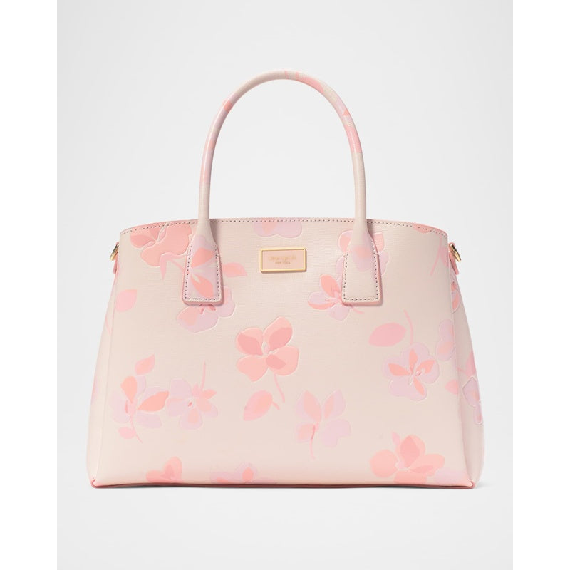 Bolsa Handle serena spring pansies satchel