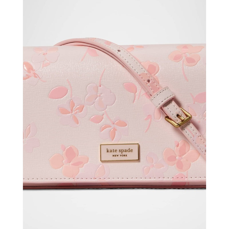Bolsa Crossbody serena spring pansies chain