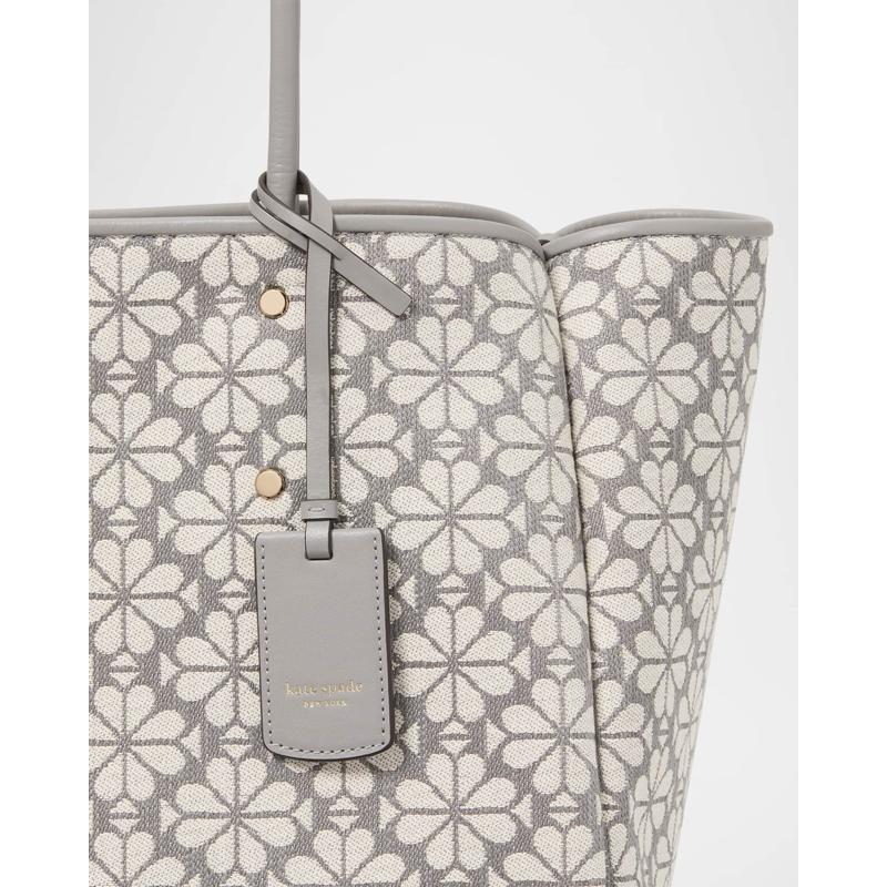 Bolsa Shopper large spade flower jacquard
