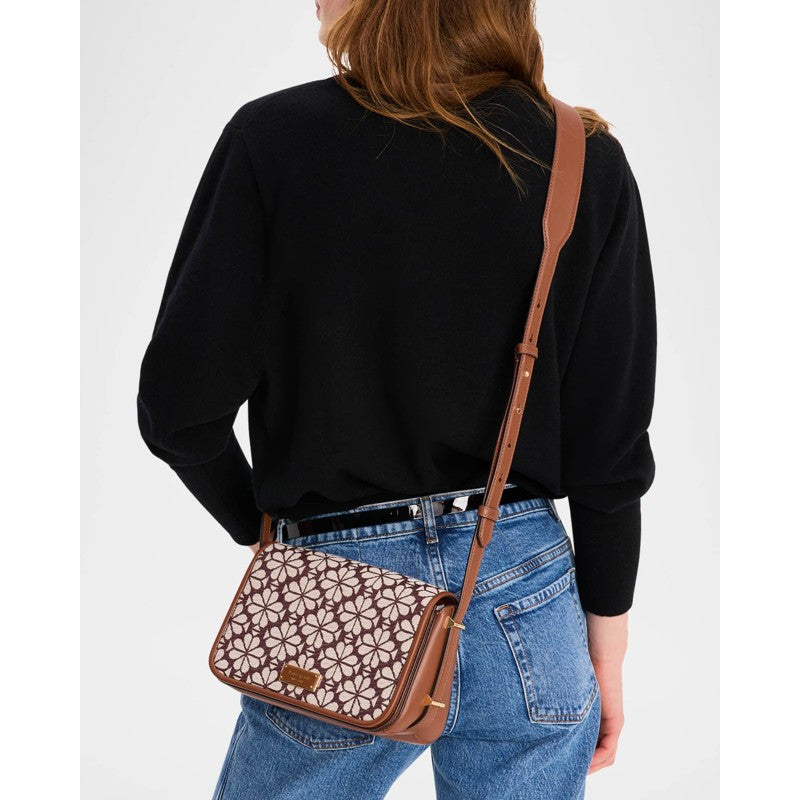 Bolsa Crossbody spade flower jacquard